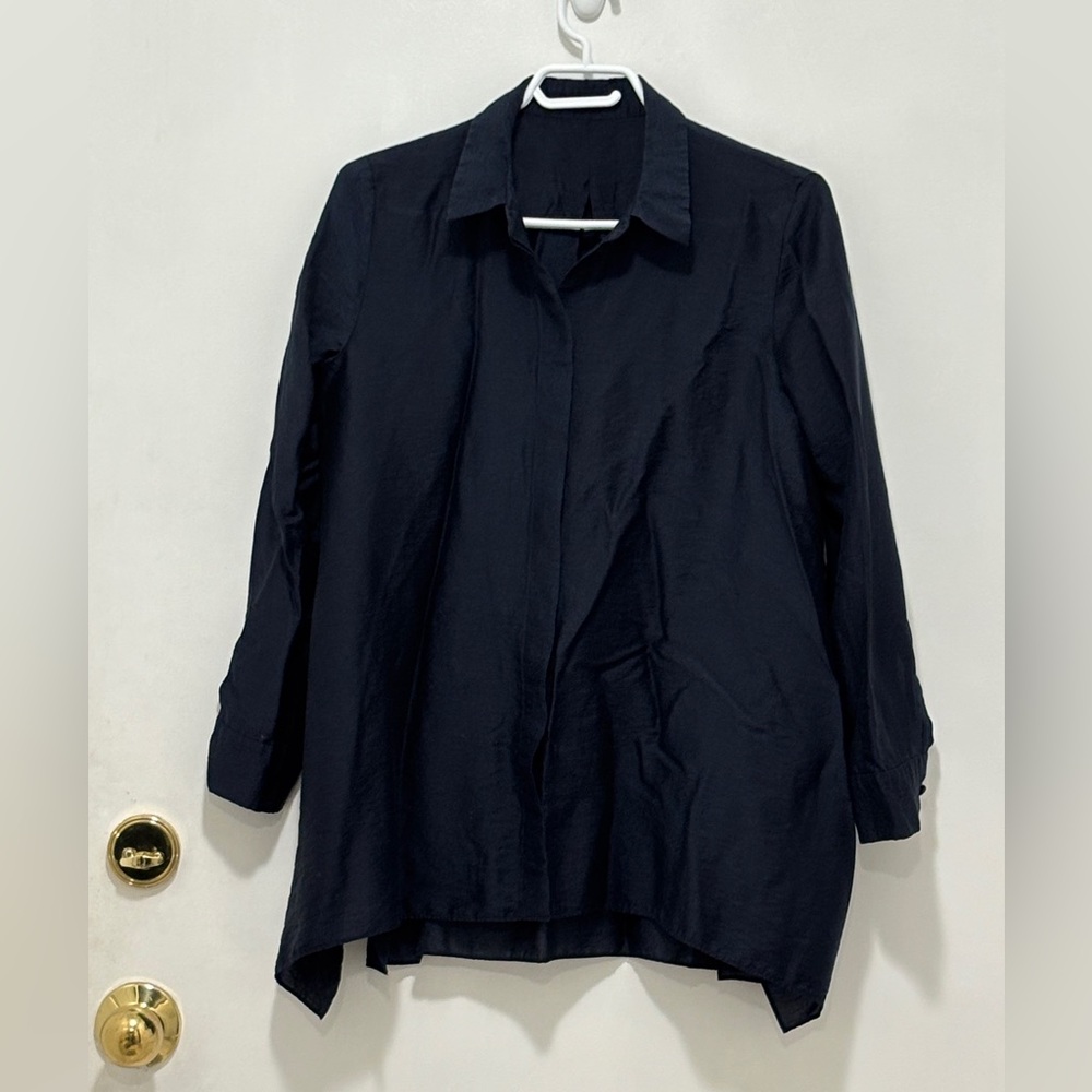 COS Navy Buttondown Shirt. Size 6